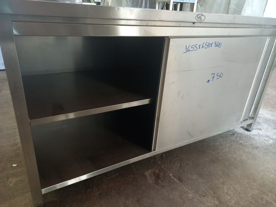 Bancada inox fechada