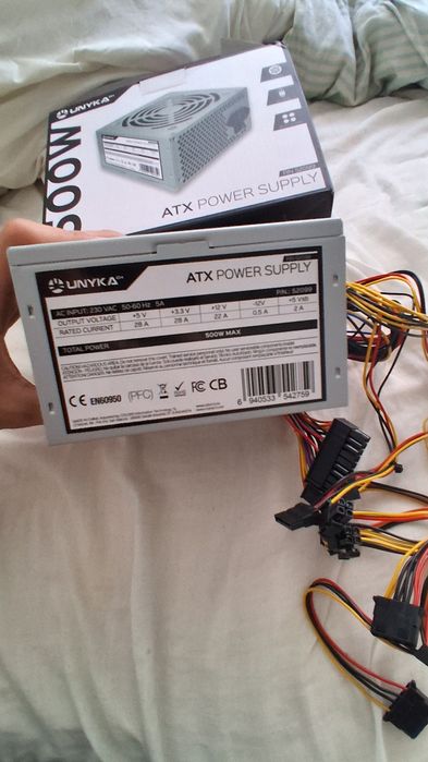 Fonte de alimentação ATX POWER SUPPLY 500W Nova nunca usada