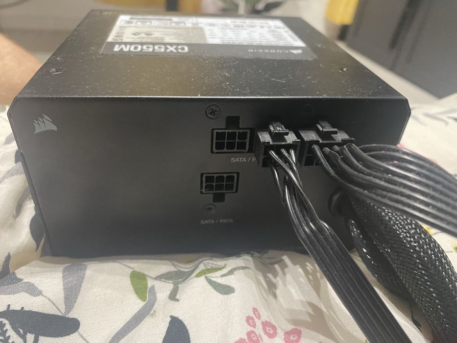 intel i3-10100f i gigabyte h410 h v3 bez ramu, Zasilacz corsair cx550m