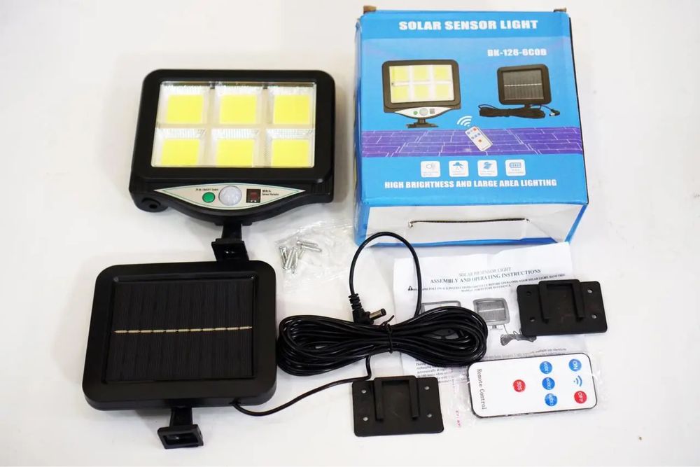 Прожектор уличный фонарь на солнечной батарее