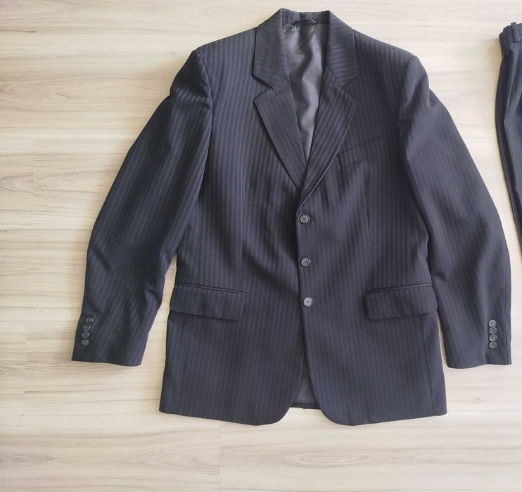 Czarna, elegancka męska marynarka, Modex, L