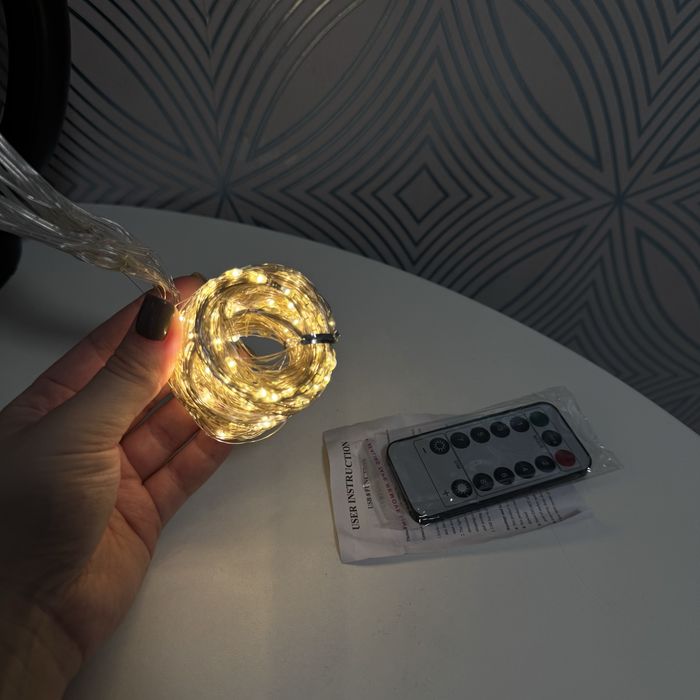 Гирлянда штора новая