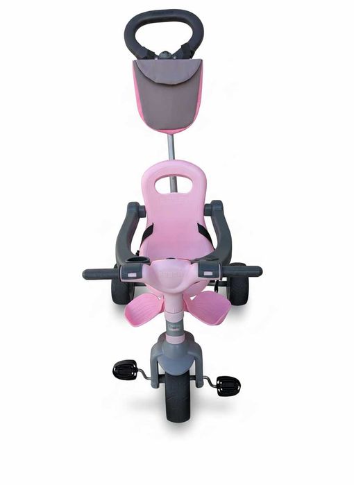 Triciclo Infantil Rosa/Cinza – Muito Bom Estado | Seguro e Confortável