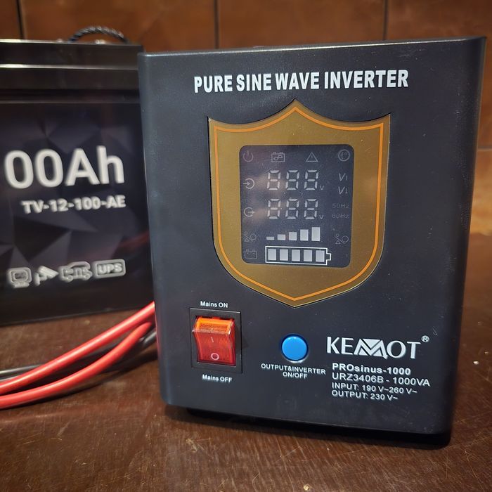 Інвентор, Джерело безперебійного живлення  KEMOT PRO sinus 100ah+100ah