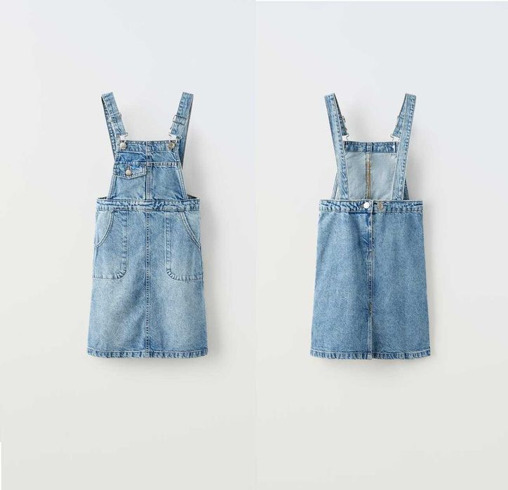 Джинсовий сарафан ZARA довга спідниця сукня плаття 7 8 та 10 років