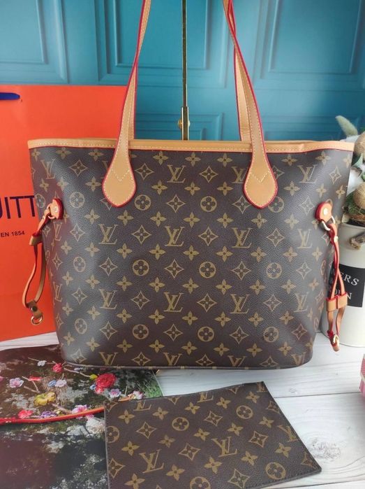 Жіноча сумка Louis Vuitton Neverfull женская сумка шопер Луи Витон