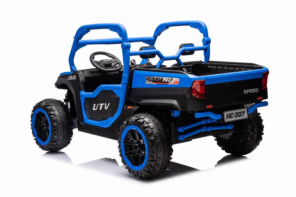 +Kluczyk 4x4 24V Auto na akumulator Farmer Truck UTV Racing Niebieski