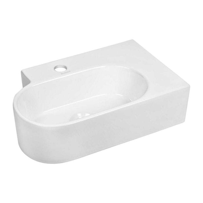 nowoczesna umywalka nablatowa asymetryczna 46x29 Kerra KR 607