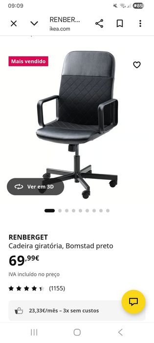 Cadeira escritório Ikea