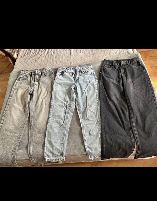 3 pary spodni jeansowych rozmiar xs