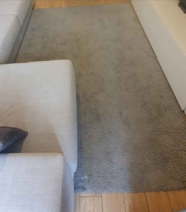 Carpete cinza grande e lindíssima