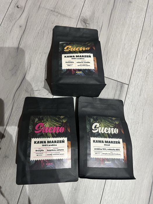 Kawa ziarnista Brazylia, Kolumbia, Blend