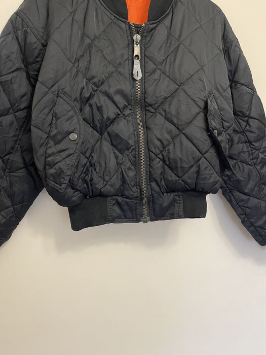 Женский Винтажный Дутый Двухсторонний Бомбер МА-1 USA Flyer’s Jacket