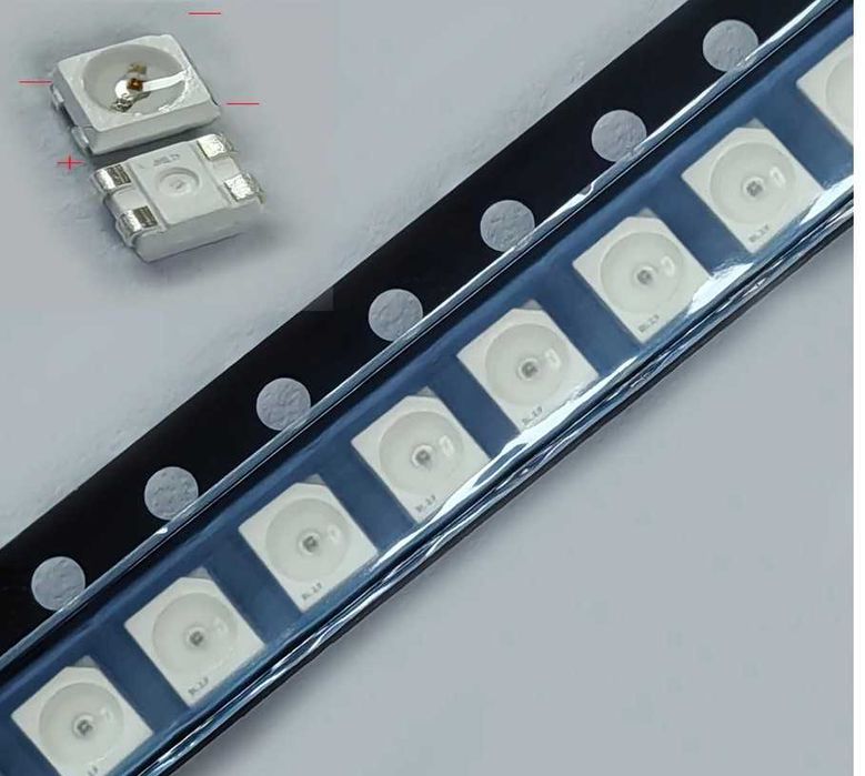 Світлодіоди Червоний RED SMD 3528 PLCC-4 OSRAM стоп-сигнал Авто 100шт