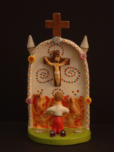 Crucifixo em Terracota Assinado: Rosa Ramalho