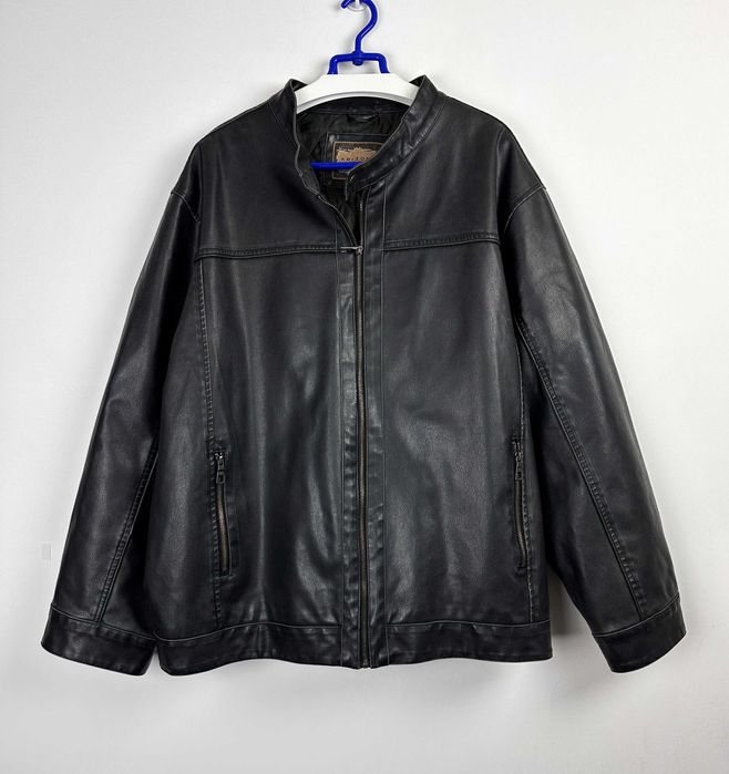 Kurtka skórzana Arizona USA skóra męska eko oversize czarna r. 3XL