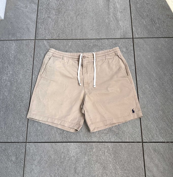 Szorty bawełniane POLO RALPH LAUREN męskie spodenki beżowe r. L
