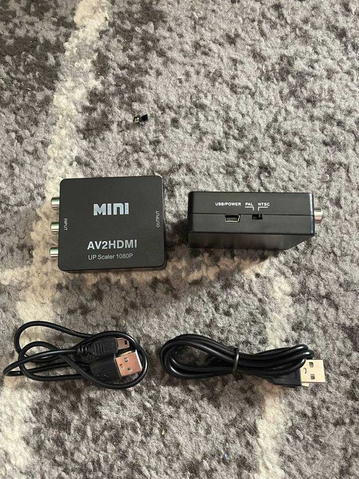 Конвертер переходник MINI AV в HDMI | HDMI в AV (RCA)