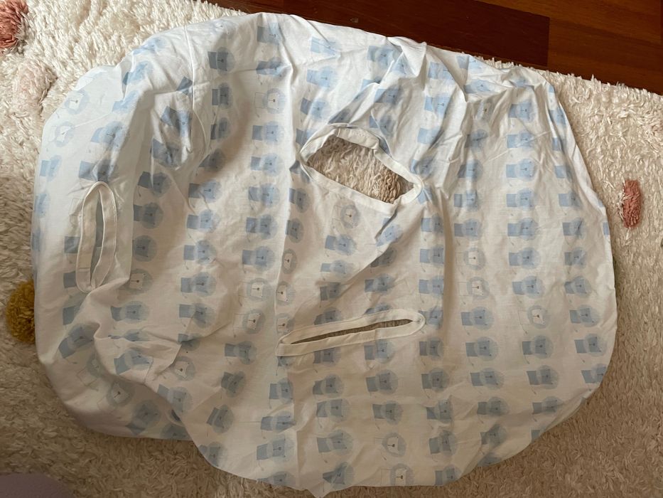 Ovo Kaily Chicco + base + redutor + 2 forra ovo gloop em algodão