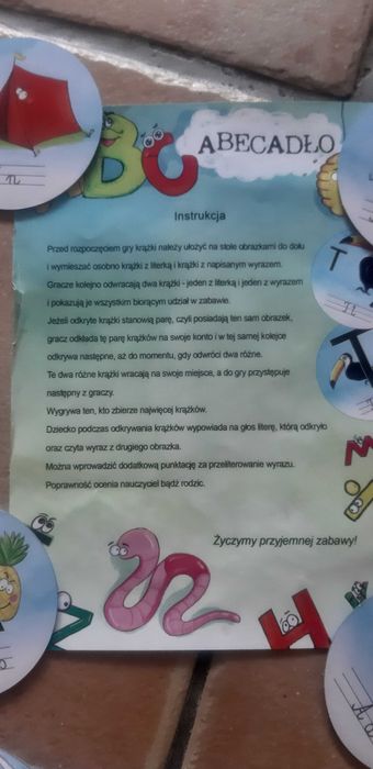 Sprzedam nową grę edukacyjną Abecadło