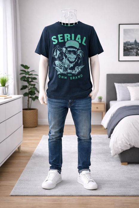 T-shirt homem | azul escuro | EDC by Esprit | Tamanho M