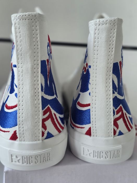 Nowe unikatowe białe trampki Big Star Żywiec Męskie granie rozmiar 38