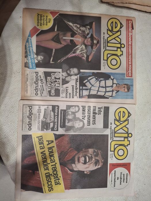 Jornais antigos exito