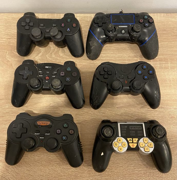 6x PAD - PC, PlayStation - uszkodzone, na części