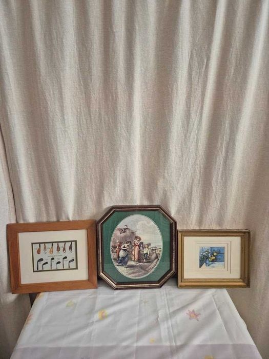 Lote Telas e Quadros Decorativos