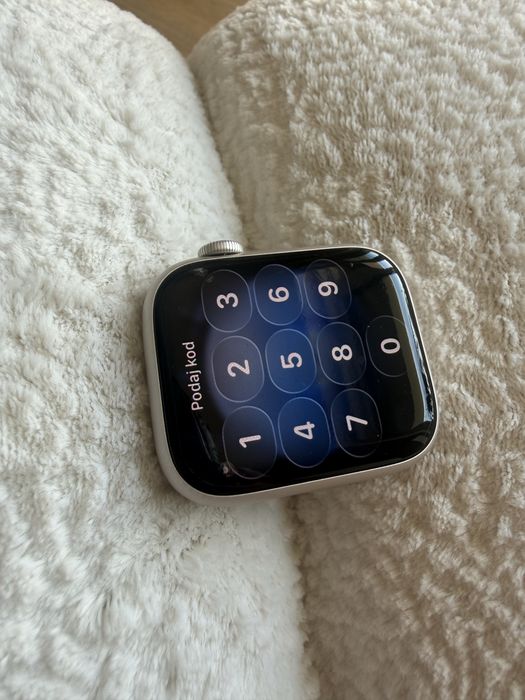 Apple Watch 8 45mm Srebrny- stan idealny