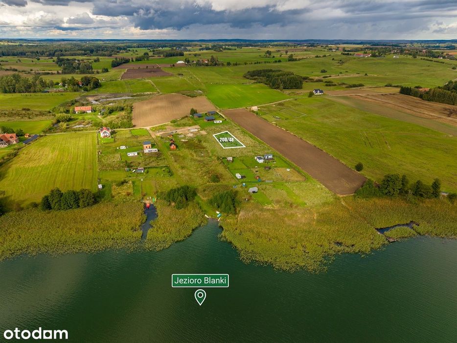 Działka nad jeziorem Blanki - WARMIA.