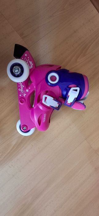 OXELO Patins de Criança PLAY3 Rosa Violeta