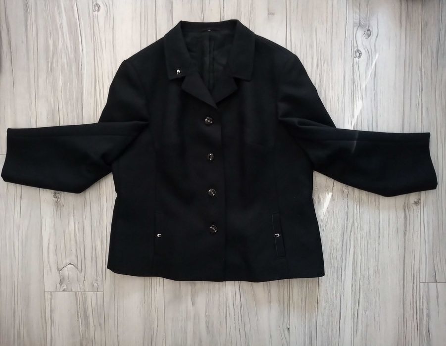 Krótka marynarka - 100% wełna, Golden Gate Collection. Rękaw 7/8