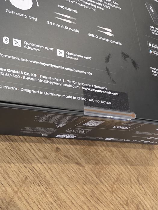 Słuchawki bezprzewodowe Beyerdynamic Aventho 100 kremowe nauszne ANC