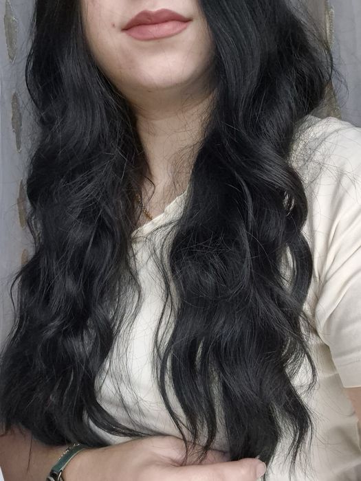 Парик темный ,черный