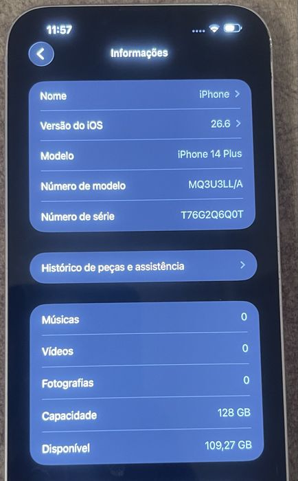 Iphone 14 plus lilás