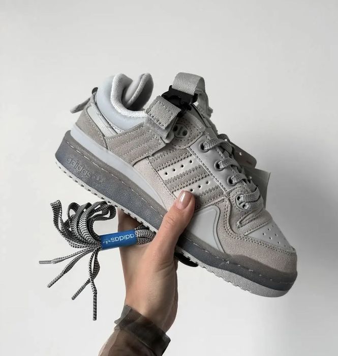 Кросівки Adidas Forum Low x Bad Bunny Grey . Адідас форум бед бані