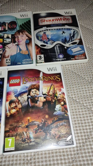 Conjunto de 5 jogos para Nintendo Wii