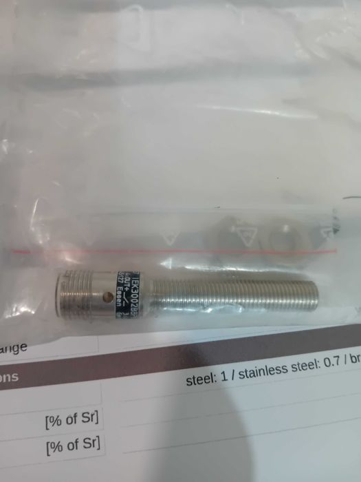 Sensor indutivo 8mm pnp 24vdc IFM