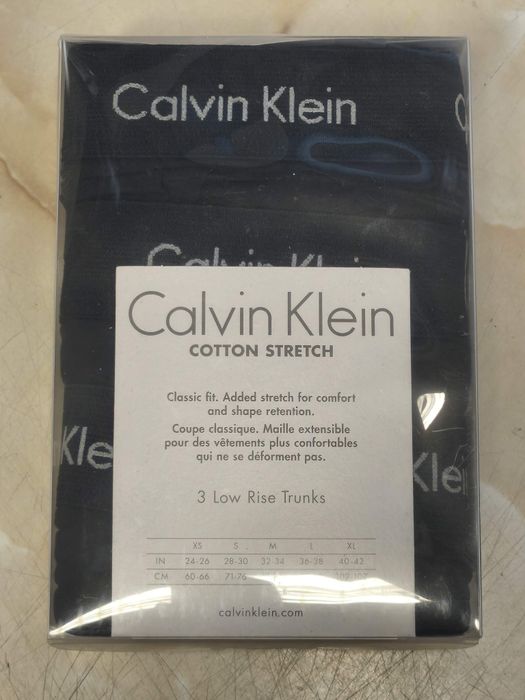Majtki bokserki Calvin Klein bawełniane 3 sztuki czarne XL
