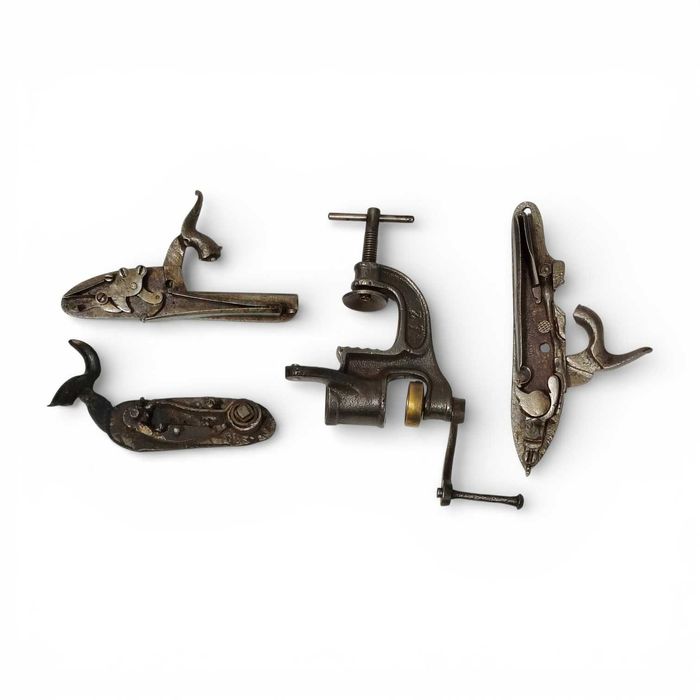 Canos de armas de caça antigos