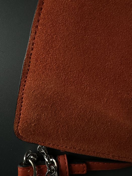 Сумка манго натуральна замша