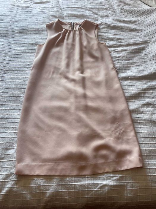 vestido rosa zara tamanho m