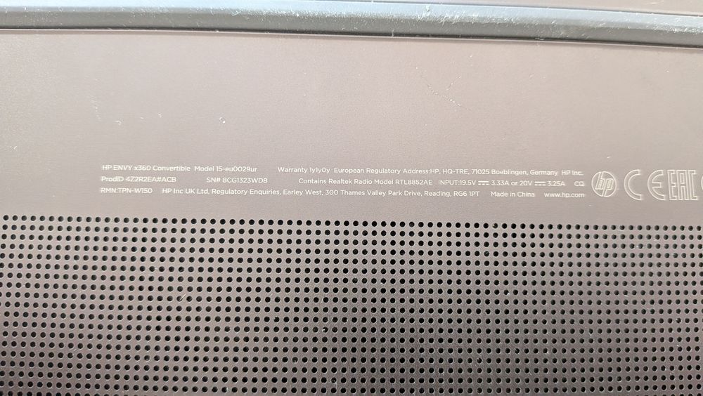 Laptop HP envy x360