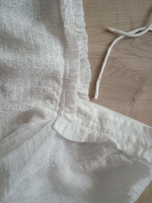 Biała bluzka top hiszpanka H&M rozm. M