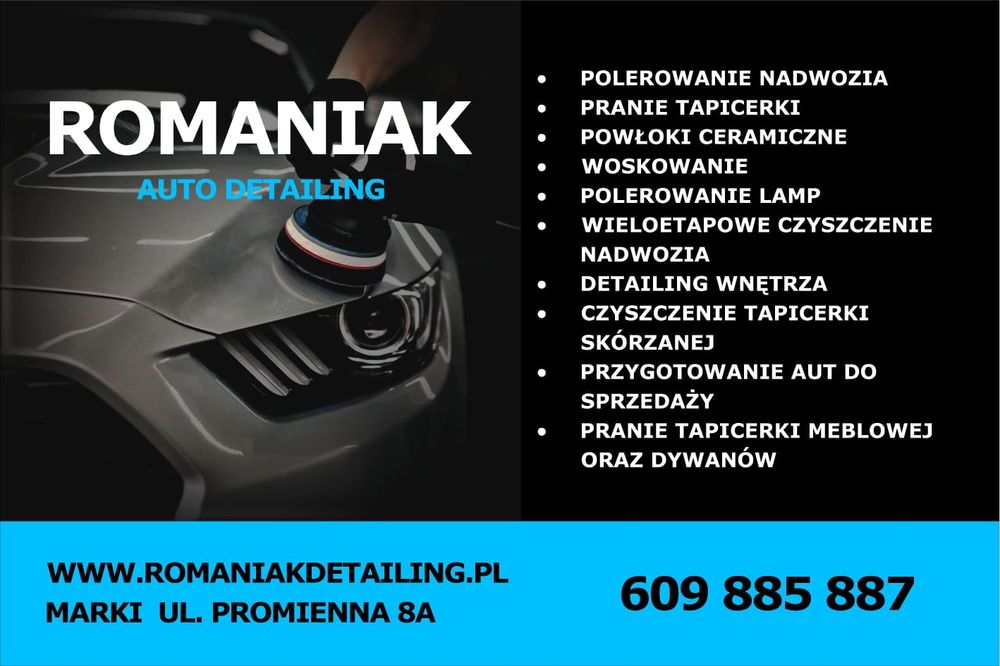 Auto detailing (polerowanie, pranie tapicerki, powłoka ceramiczna,)