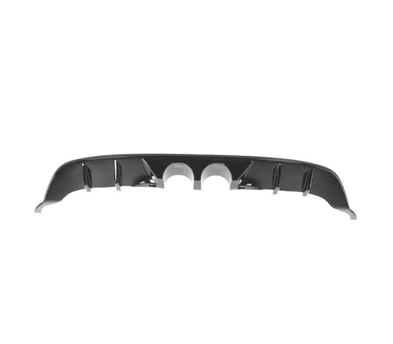 DIFUSOR TRASEIRO VOLKSWAGEN VW GOLF 7 12-17 LOOK R400 PRETO BRILHANTE