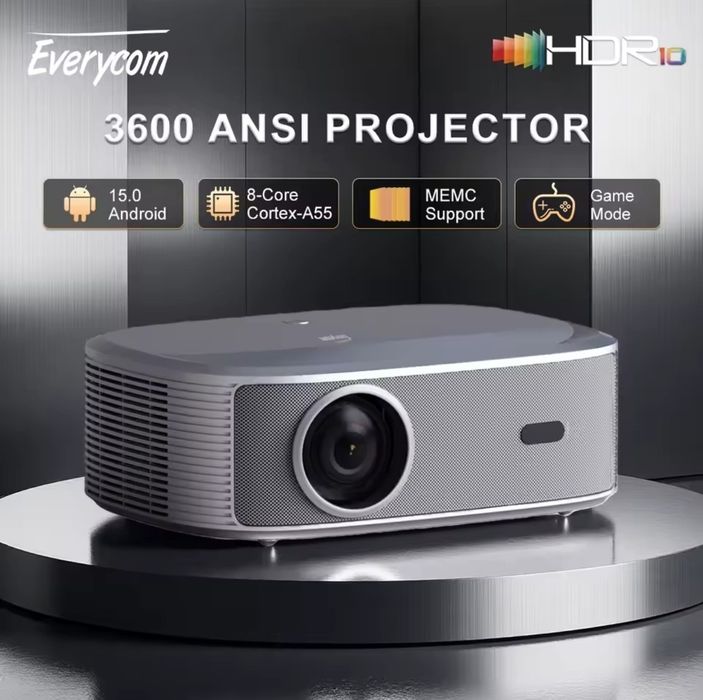 Everycom HQ11W 3600 ANSI 4K Full HD Android 15 3Gb, 64Gb