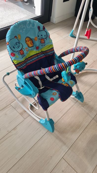 Huśtawka Fisher-Price 3w1 kołyska Bujaczek leżaczek