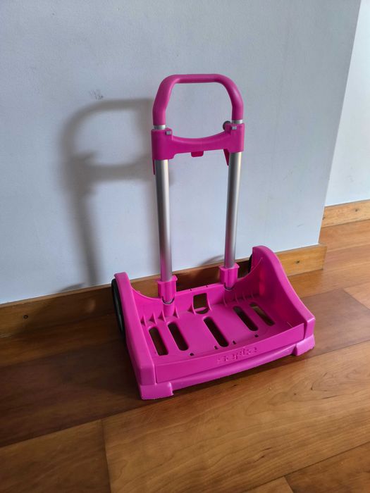 Carro para mochila escolar, alumínio, dobrável, rodas silenciosas